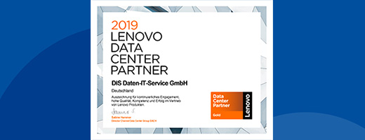 Lenovo Data Center Partner Auszeichnung.